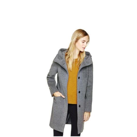 Babaton Jackets & Blazers - Babaton Pearce Wool Hooded Wool-Cashmere Coat/Jacket